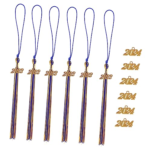 Angoily Abschlussquaste Doktorhut Tassel Langlebige Quasten für Absolventen Dekorative Anhänger Handgefertigte DIY Abschlussfeier Dekoration Teiliges Gold von Angoily