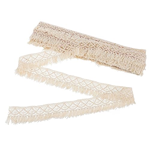Angoily Accessoires mit Quastenspitze gesäumt bestickt Blumen- Schnürsenkel Spitzendekoration gehäkeltes Spitzenband Spitzenstoff für Hochzeitskleid dekorative Grenze Baumwollfaden Beige Angoily Accessoires mit Quastenspitze gesäumt bestickt Blumen- Schnürsenkel Spitzendekoration gehäkeltes Spitzenband Spitzenstoff für Hochzeitskleid dekorative Grenze Baumwollfaden Beige von Angoily
