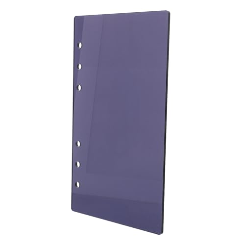 Angoily Acryl Loseblatt Binder Cover Nachfüllbar Journal Hülle Notizbuch Planer Schutz Schwarz Langlebig Vielseitig für Schule Büro Alltag von Angoily