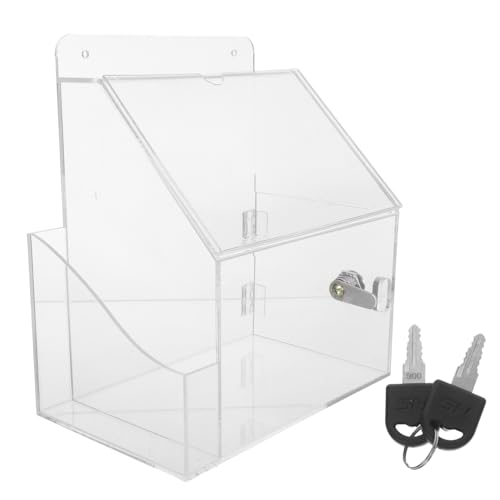Angoily Acryl Spendenbox mit Schloss und Schlitz Transparente Vorschlags Wahlurne für Büro Fundraising Abstimmungen Langlebig Platzsparend Vielseitig Einsetzbar Angoily Acryl Spendenbox mit Schloss und Schlitz Transparente Vorschlags Wahlurne für Büro Fundraising Abstimmungen Langlebig Platzsparend Vielseitig Einsetzbar von Angoily