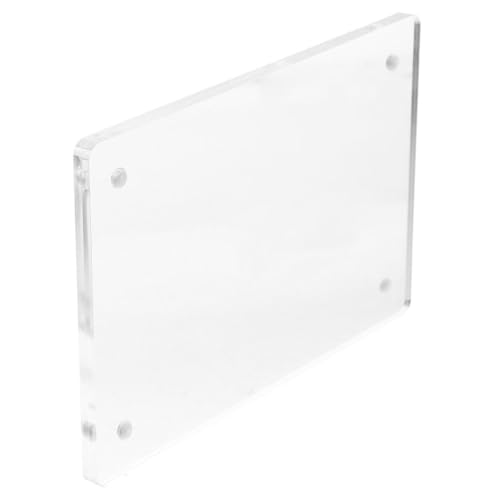 Angoily Acryl Tischschild Transparenter Magnetischer Bilderrahmen Doppelseitig Frameless Visitenkartenhalter Für Büro Display Und Werbeschilder Angoily Acryl Tischschild Transparenter Magnetischer Bilderrahmen Doppelseitig Frameless Visitenkartenhalter Für Büro Display Und Werbeschilder von Angoily
