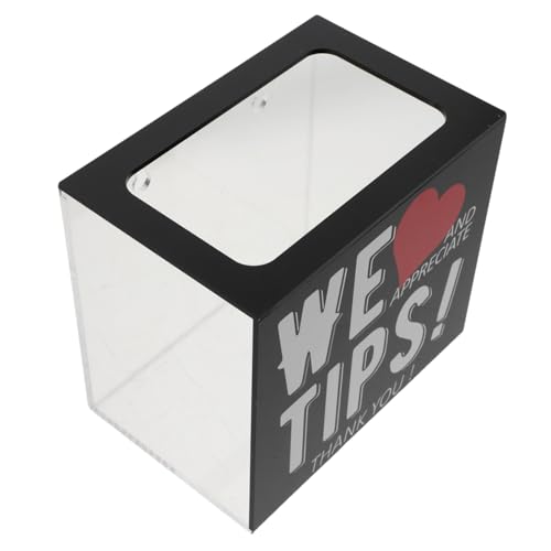 Angoily Acryl Trinkgeldbox mit Schlitz Platzsparend Widerstandsfähig und Leicht zu Reinigen als Spendendose Vorschlagsbox für Schulen Bars und Öffentliche Bereiche Angoily Acryl Trinkgeldbox mit Schlitz Platzsparend Widerstandsfähig und Leicht zu Reinigen als Spendendose Vorschlagsbox für Schulen Bars und Öffentliche Bereiche von Angoily