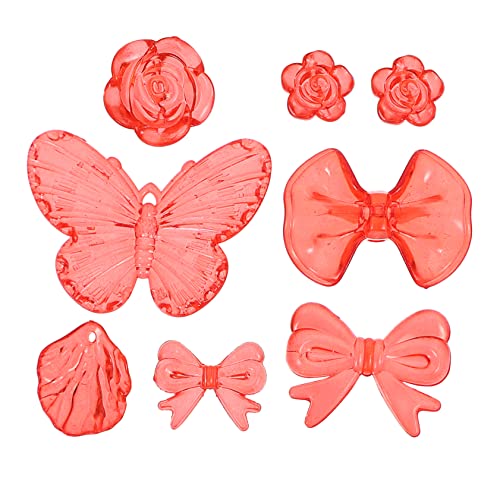 Angoily Acrylperlen für Schmuckherstellung Transparentes Farbverlaufendes Schmetterlingsdesign DIY Bastelmaterial für Armbänder und Projekte Angoily Acrylperlen für Schmuckherstellung Transparentes Farbverlaufendes Schmetterlingsdesign DIY Bastelmaterial für Armbänder und Projekte von Angoily