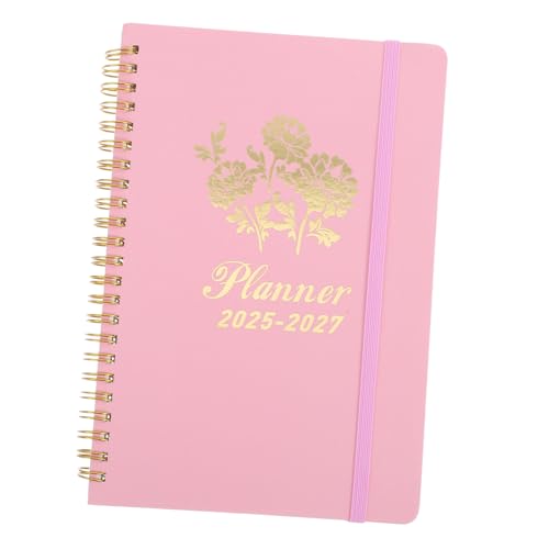Angoily Agenda-Buch Tägliches Journal Mini-Monatsplaner Tagesplaner Notizblock Wochenplaner täglicher Kalenderplaner wöchentlicher Monatsplaner Zeitplaner Wochenkalender Papier Rosa von Angoily