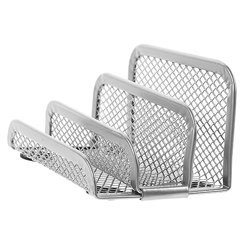 Angoily Aktenregal Mit Buchstabengitter Briefständer Für Zu Hause Büro Desktop-datei-organizer Filigranes Bücherregal Schreibtisch-buch-organizer Abteil Buchhalter Gestell Silver Metall Angoily Aktenregal Mit Buchstabengitter Briefständer Für Zu Hause Büro Desktop-datei-organizer Filigranes Bücherregal Schreibtisch-buch-organizer Abteil Buchhalter Gestell Silver Metall von Angoily