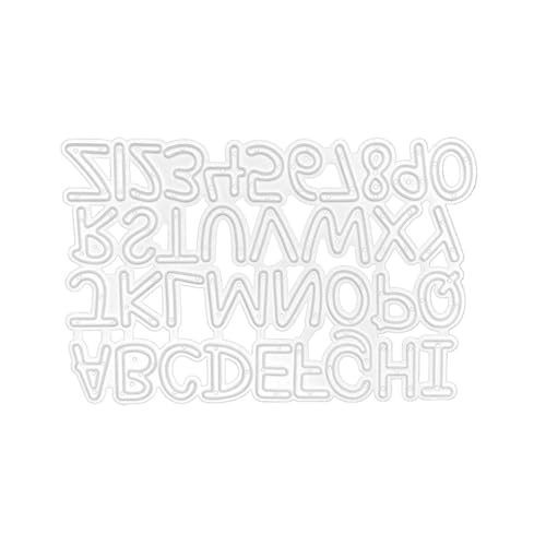 Angoily Alphabet Stanzformen Kohlenstoffstahl Kreative Schneidevorlage für Diy Bastelprojekte Buchstaben für Scrapbooking Kinderpartys und Handarbeiten von Angoily