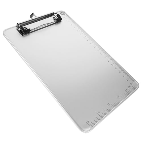 Angoily Aluminiumlegierung Klemmbrett mit Rutschfestem Design Schreibbrett für Büro und Schule Langlebig und Benutzerfreundlich für Täglichen Einsatz von Angoily
