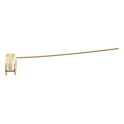 Angoily Anhängerschnalle Schlüssel Silber zierlich Reiz Sterling Schließe hand schmuck schmuckherstellung Handgemachter Schmuck DIY-Schmuck-Anhänger-Clip Anhänger mit Metallschnalle Golden von Angoily