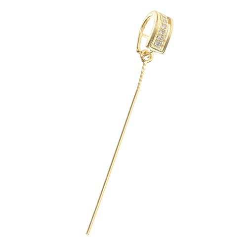 Angoily Anhängerschnalle zierlich Sterling Verbindungsstück zur Herstellung von Anhängern hand schmuck schmuckherstellung DIY-Halsketten-Ergebnisse dekorative Verschlüsse 925 Silber Golden von Angoily