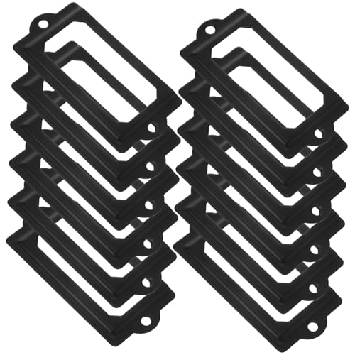 Angoily Antike aus Metall Robuste Beschriftungsrahmen für Schränke Retro Stil Glatte Oberfläche Langlebig und Sicher für Möbelzubehör Angoily Antike aus Metall Robuste Beschriftungsrahmen für Schränke Retro Stil Glatte Oberfläche Langlebig und Sicher für Möbelzubehör von Angoily