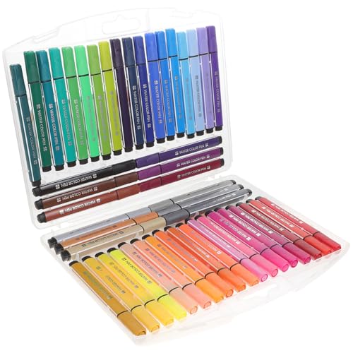 Angoily Aquarellstifte Farben Wasserlösliche Kunstmarker für Zeichnungen Multifunktionale Filzstifte für Künstler und Maler Einfach zu Entfernen und Bequem Angoily Aquarellstifte Farben Wasserlösliche Kunstmarker für Zeichnungen Multifunktionale Filzstifte für Künstler und Maler Einfach zu Entfernen und Bequem von Angoily