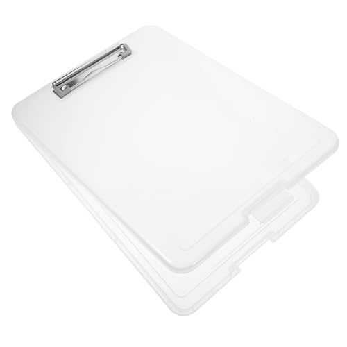 Angoily Aufbewahrungs Clipboard aus Multifunktionales Schreibbrett mit Stauraum für Büro und Schule Leicht Tragbar Sicheren Aufbewahrung von Unterlagen und Notizen von Angoily