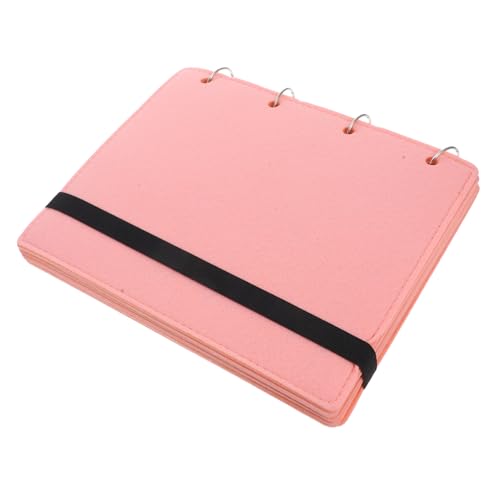 Angoily Aufbewahrungsbuch Für Schuhschnallen Nagelfarbendiagramm Schmuck Organizer Buch Nageldesign-buch Ohrstecker-organizer Trading-pin-buch Buch Zur Schmuckaufbewahrung Rosa Gefühlt von Angoily