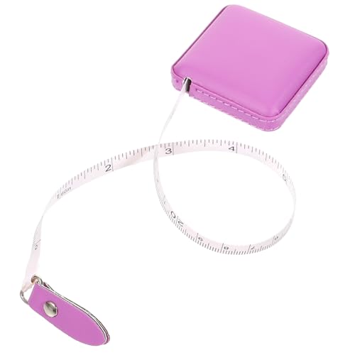Angoily Automatisches Einziehbares Maßband Pu leder Weich Flexibles Nähmaßband für Körper Taillenmessung Tragbares Mini taschenmaßband für Nähen und Heimgebrauch Lila Angoily Automatisches Einziehbares Maßband Pu leder Weich Flexibles Nähmaßband für Körper Taillenmessung Tragbares Mini taschenmaßband für Nähen und Heimgebrauch Lila von Angoily