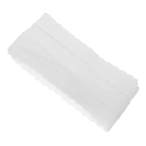 Angoily Baumwollspitze Stickerei-Blumenapplikation Ösenbesatz Blumenspitze bestickte Spitze schmaler, gewellter Spitzenbesatz Polyester-Jacquardbänder Stickerei-Besatzband Stoff Weiß Angoily Baumwollspitze Stickerei-Blumenapplikation Ösenbesatz Blumenspitze bestickte Spitze schmaler, gewellter Spitzenbesatz Polyester-Jacquardbänder Stickerei-Besatzband Stoff Weiß von Angoily