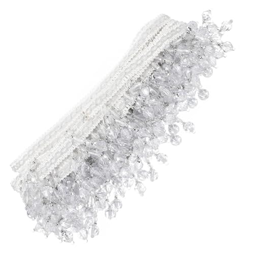 Angoily Beaded Fringe Trim für Vorhänge Lange Perlenborte Dekorative DIY Fransenbesatz für Heimdekoration Vielseitig Einsetzbar für Fenster und Möbel Angoily Beaded Fringe Trim für Vorhänge Lange Perlenborte Dekorative DIY Fransenbesatz für Heimdekoration Vielseitig Einsetzbar für Fenster und Möbel von Angoily
