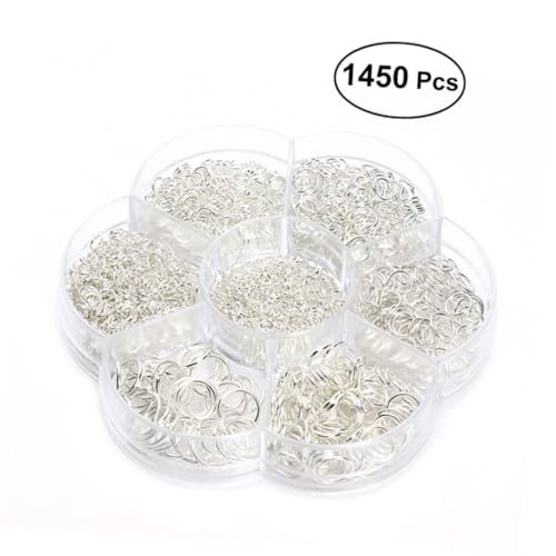 Angoily Biegeringe Silberne Schmuckherstellung Ringe für DIY Armbänder Charms und Hochwertige Bastelzubehörteile von Angoily