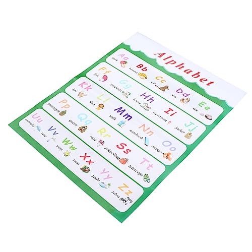 Angoily Bildungsposter für Selbstklebendes Abc Plakat zur Frühen Sprachförderung Wandkarte für Zuhause oder Kindergarten Zufälliger Stil von Angoily
