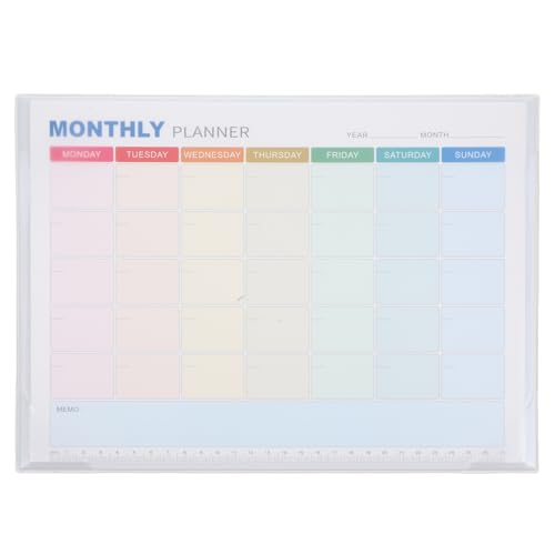 Angoily Blätter Monatsplan Magnetische Notizblöcke für den Kühlschrank Aufgabenblock Essensplaner-Notizbuch Monatlicher Kalender Tagesplaner Notizblock Planer leer Memo -Pad Papier Beige Angoily Blätter Monatsplan Magnetische Notizblöcke für den Kühlschrank Aufgabenblock Essensplaner-Notizbuch Monatlicher Kalender Tagesplaner Notizblock Planer leer Memo -Pad Papier Beige von Angoily