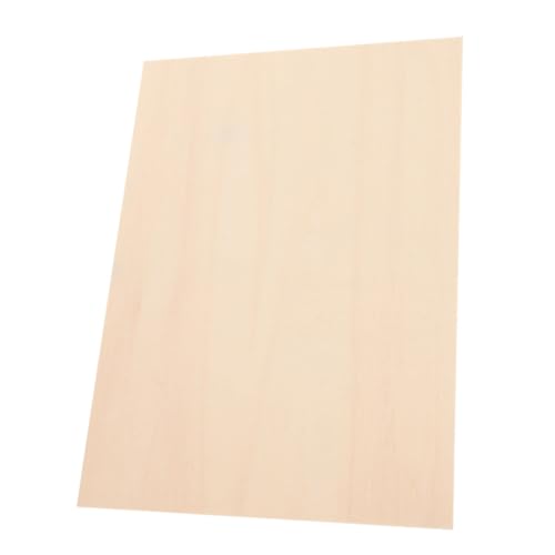 Angoily Blätter Schneidebrett aus Holz Balsa Streifen Schneiden Leerzeichen Carving für Holzbretter zum Basteln Birkensperrholz Bastelholzplatte Plankenbrett Holz Papier Linde Beige von Angoily