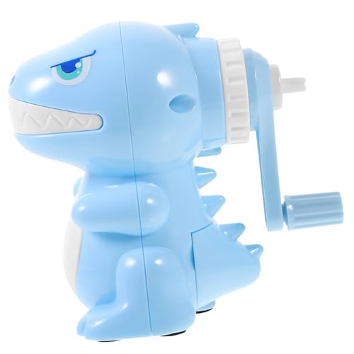 Angoily Bleistiftschärfer Deckel Anspitzer Stecker Elf Twist Dinosaurierstiftschärfer Bleistiftspitzer Roboter Schulbedarf Manuelle Handspitzer Für Blue Metall von Angoily
