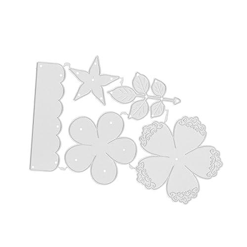 Angoily Blumen Prägeschablonen Carbonstahl Stanzform für Diy Scrapbooking und Kartenherstellung Vielseitig Einsetzbar für Papierhandwerk Fotoalben und Kreative Projekte von Angoily