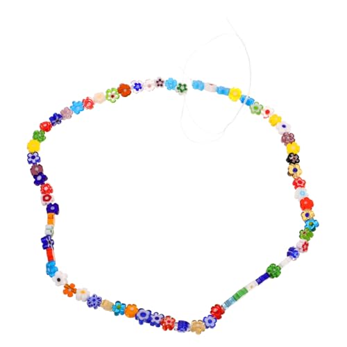 Angoily Blumenperlen Transparente Glasperlen für Diy Schmuckherstellung für Armbänder und Ohrringe Vielseitige Bastelperlen für Kreative Projekte von Angoily