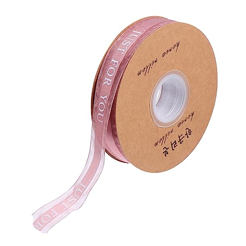 Angoily Breites DIY Bastelband mit Buchstaben Zartes Gauze Material Robustes Geschenkband für Schleifen Blumen und Haar Accessoires Vielseitig Einsetzbar für Handarbeiten und Dekorationen von Angoily