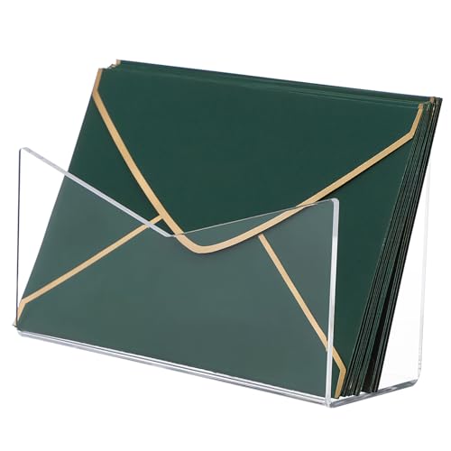 Angoily Briefablage aus Acryl Praktischer Organizer für Schreibtisch Wiederverwendbarer Briefhalter Elegante Ablage für Dokumente und Post für Büro und Zuhause von Angoily