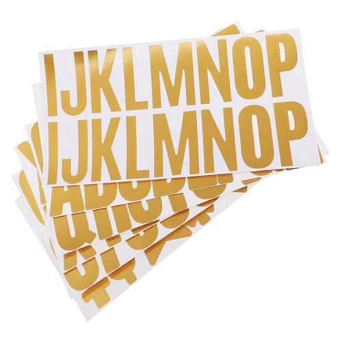 Angoily Briefkastennummernaufkleber - 6 Bögen Mit Buchstabenaufklebern Glitzernde Alphabetzahlen Zur Dekoration von Angoily