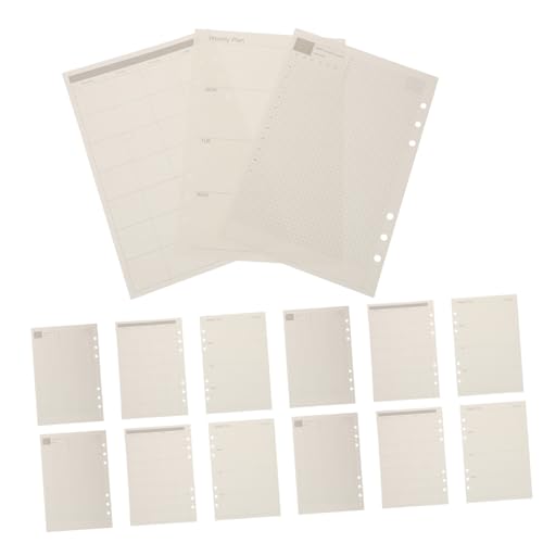 Angoily Bücher Planer Nachfüllpapier Ringbuch Einlagen Liniertes Nachfüllpapier für Tages- Wochen Monatsplanung Lose Nachfüllung für Büro und Schule Angoily Bücher Planer Nachfüllpapier Ringbuch Einlagen Liniertes Nachfüllpapier für Tages- Wochen Monatsplanung Lose Nachfüllung für Büro und Schule von Angoily