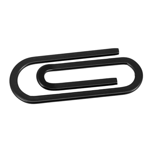 Angoily Büroklammern aus Kreative Metall Papierclips Schwarz Vielseitig Einsetzbare Clips für Dokumente Notizen und Fotos für Bürobedarf und Geschenkideen von Angoily