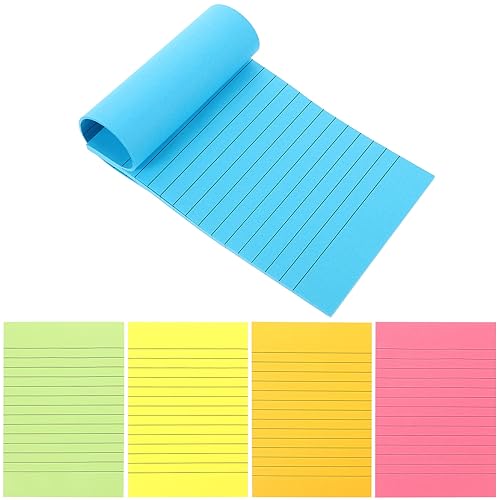 Angoily Bunte Haftnotizen Bücher Selbstklebende Notizblätter Fluoreszierenden Farben für Notizen Erinnerungen und Bürobedarf Praktisch und Dekorativ von Angoily