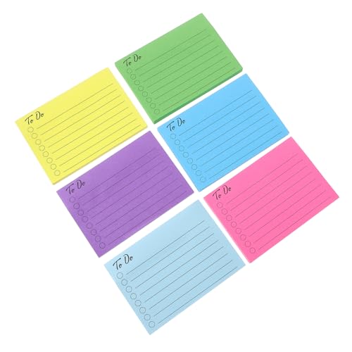 Angoily Bunte Haftnotizen Selbstklebende Memo Sticker für Büro Schule Bücher Blau Dunkelgrün Hellblau und Gelb für To Do Listen und Wichtige Notizen von Angoily