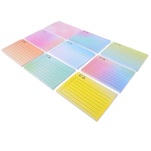 Angoily Bunte Haftnotizen Selbstklebende Notizzettel im Praktische Memo Pads für Büro und Zuhause für To Do Listen und Erinnerungen von Angoily