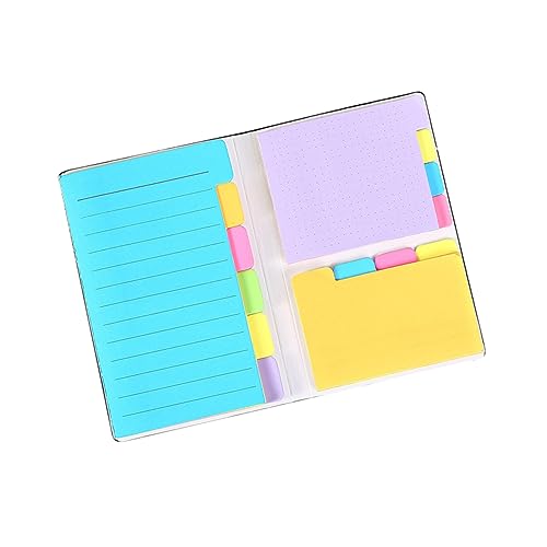 Angoily Bunte Haftnotizen Unterlage selbst Beachten Sie Pads Aufkleberblock Haftnotizblöcke Post-Self-Stick-Notizen Pads Kratzpads von Angoily