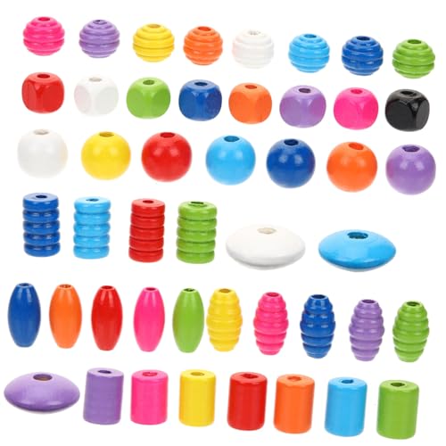 Angoily Bunte Holzperlen Beutel Mix Formen DIY Schmuck Basteln Spacer Perlen für Armbänder Girlanden Holzperlen Auffädeln Kreativ Zubehör Angoily Bunte Holzperlen Beutel Mix Formen DIY Schmuck Basteln Spacer Perlen für Armbänder Girlanden Holzperlen Auffädeln Kreativ Zubehör von Angoily