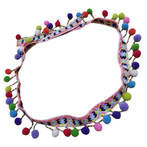 Angoily Bunte Pom Pom Borte mit Großen Flauschigen Kugeln Strapazierfähige Quastenborte zum Nähen DIY Kleidung Verzierung für Kleider Kissen Gardinen und Handgemachte Dekorationen Angoily Bunte Pom Pom Borte mit Großen Flauschigen Kugeln Strapazierfähige Quastenborte zum Nähen DIY Kleidung Verzierung für Kleider Kissen Gardinen und Handgemachte Dekorationen von Angoily