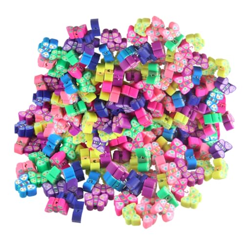 Angoily Bunte Schmetterling Polymer Clay Perlen DIY Schmuckherstellung Bastelperlen Armband Zubehör für Kreative Handarbeiten Angoily Bunte Schmetterling Polymer Clay Perlen DIY Schmuckherstellung Bastelperlen Armband Zubehör für Kreative Handarbeiten von Angoily