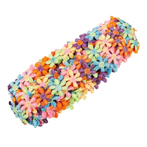 Angoily Buntes Wasserlösliches Spitzenband mit Blumenmuster Umweltfreundliches Polyester Dekor DIY Spitzenbesatz für Kleidungsstücke Vorhänge Tischdecken Vielseitiges Bastelmaterial Angoily Buntes Wasserlösliches Spitzenband mit Blumenmuster Umweltfreundliches Polyester Dekor DIY Spitzenbesatz für Kleidungsstücke Vorhänge Tischdecken Vielseitiges Bastelmaterial von Angoily