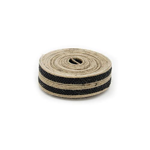 Angoily Burlap Geschenkband Schwarz für DIY Bastelprojekte Hochzeiten Partys und Geschenkverpackungen Dekoband Jute für Anlässe von Angoily