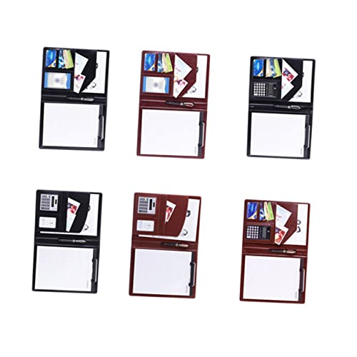 Angoily Business Folder PU File Holder mit Notizblock und Taschenrechner Eleganter Aktenordner aus PU für Büro Schule und Konferenzen zur Dokumentenorganisation und Aufbewahrung von Angoily