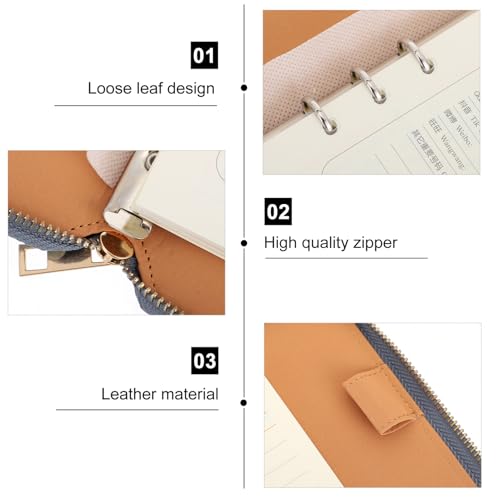 Angoily Business Nachfüllbares Notizbuch mit Reißverschluss Tasche Büro Planer und Schreibblock Lose Leichtes Kreatives Schedule Notepad für Schule und Alltag Geschenkidee Angoily Business Nachfüllbares Notizbuch mit Reißverschluss Tasche Büro Planer und Schreibblock Lose Leichtes Kreatives Schedule Notepad für Schule und Alltag Geschenkidee von Angoily