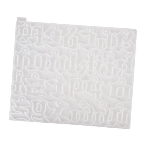 Angoily Chic Buchstaben Silikonform für Diy Schmuckherstellung Alphabet Anhänger Gießform für Kreative Schlüsselanhänger und Schmuckstücke Leicht zu Reinigen Lagern von Angoily