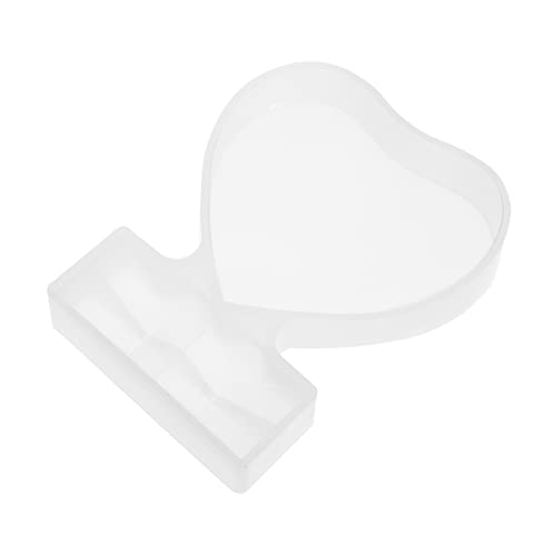 Angoily DIY Foto Werkzeug Herzförmige Silikonform für Kreative Bastelprojekte für Individuellen Fotorahmen Epoxidharz von Angoily