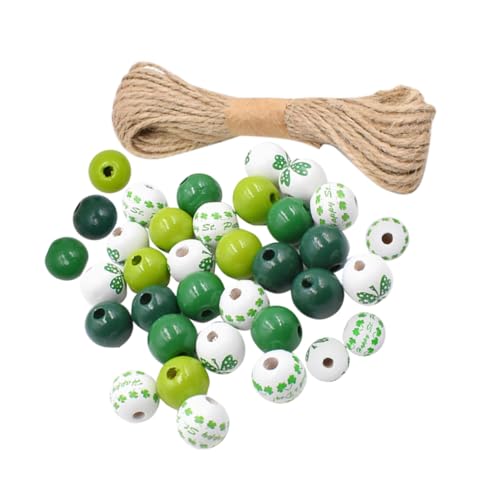 Angoily DIY Holzperlen Set für Patrick's Day Runde Bastelperlen für Kreative Dekorationen für Girlanden Armbänder und Verschiedene DIY Projekte Angoily DIY Holzperlen Set für Patrick's Day Runde Bastelperlen für Kreative Dekorationen für Girlanden Armbänder und Verschiedene DIY Projekte von Angoily