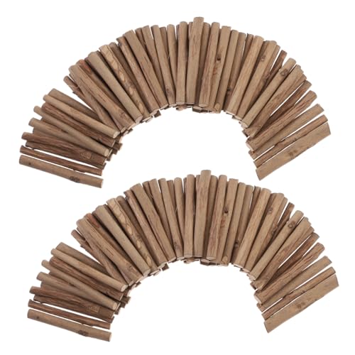 Angoily DIY Holzstäbchen Runde Holzstäbe für Bastelprojekte Modellbau und Rustikale Dekoration Hochwertiges Holzmaterial für Kreative DIY Ideen von Angoily