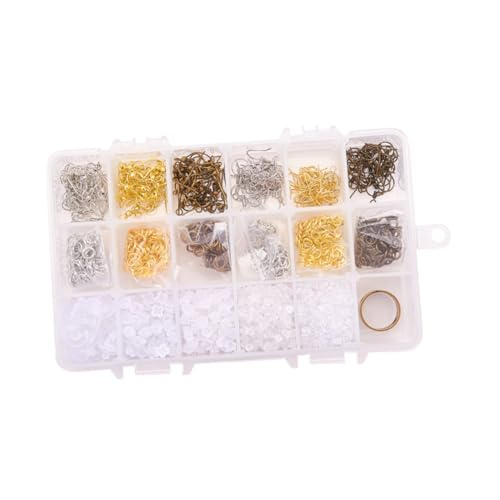 Angoily DIY Ohrring Zubehör Kupfer Ohrhaken Ohrringringe Verschluss Fächer mit Zange Schmuck Bastelmaterial für Damen zum Ohrringe Selber Machen Angoily DIY Ohrring Zubehör Kupfer Ohrhaken Ohrringringe Verschluss Fächer mit Zange Schmuck Bastelmaterial für Damen zum Ohrringe Selber Machen von Angoily