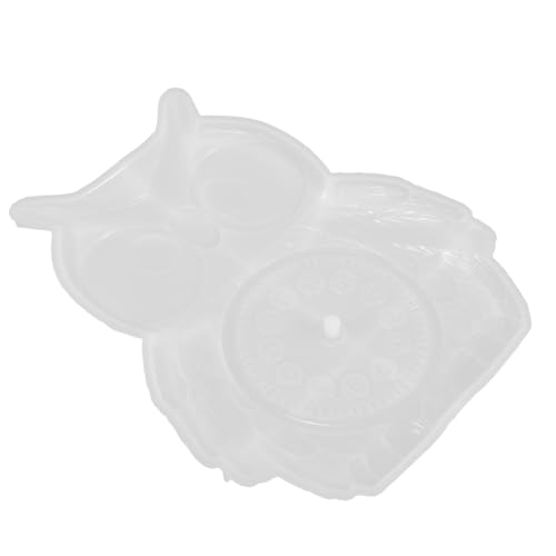 Angoily DIY Silikonform für Eulen Uhr Flexible Gießform für Wanddekoration Langlebig und Einfach zu Entformen für Kreative Bastelprojekte und von Angoily
