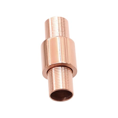 Angoily DIY Titanstahl Magnetverschluss für Armbänder und Halsketten Robuster Schmuckkabelanschluss Roségold für Schmuckherstellung und Bastelprojekte Angoily DIY Titanstahl Magnetverschluss für Armbänder und Halsketten Robuster Schmuckkabelanschluss Roségold für Schmuckherstellung und Bastelprojekte von Angoily